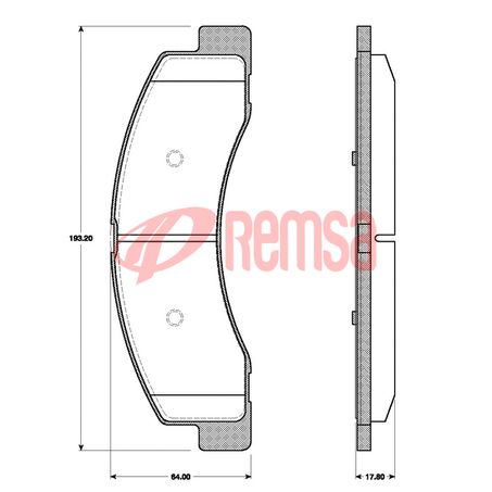 Premium Front Brake Pad Set Premium Front Brake Pad Set