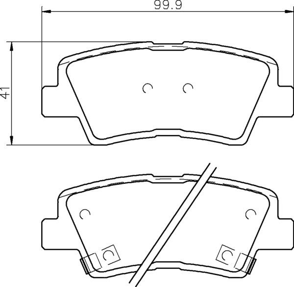 Premium Rear Brake Pad Set